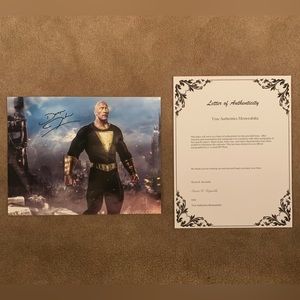 Duane Johnson The Rock Autographed Photo 8.5x11 Actor